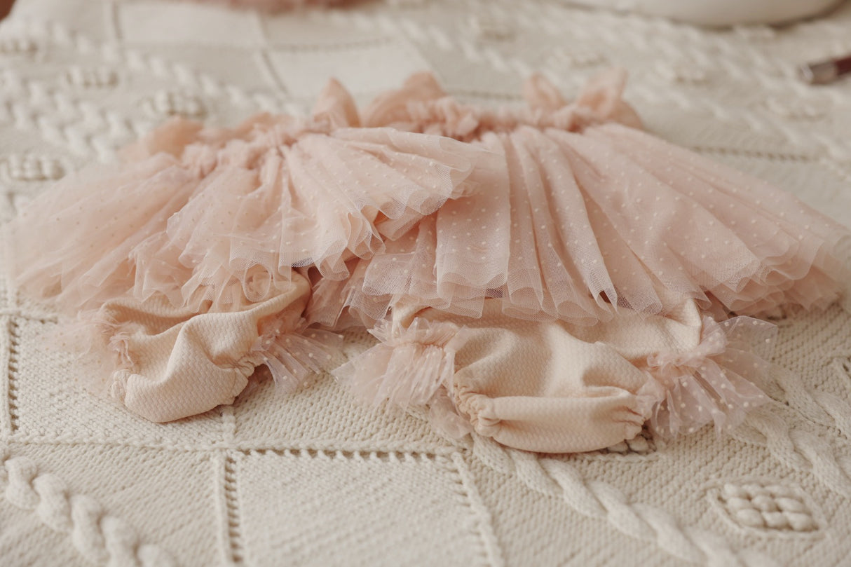 Peach Dottie Two Piece Set