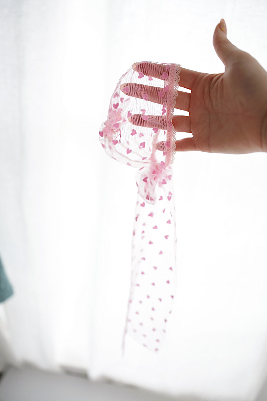 I🖤u sheer hearts collection - PINK