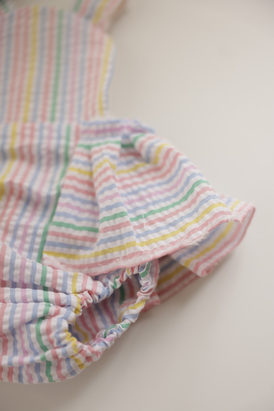 Pastel Ruffle Rainbow Romper