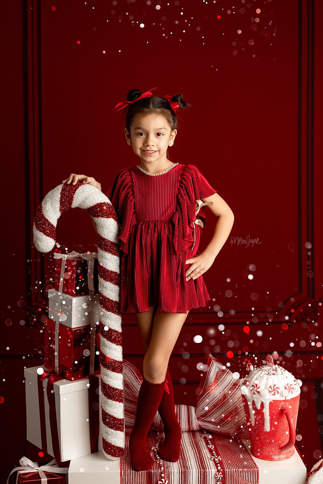 Red Silky Skirted Romper