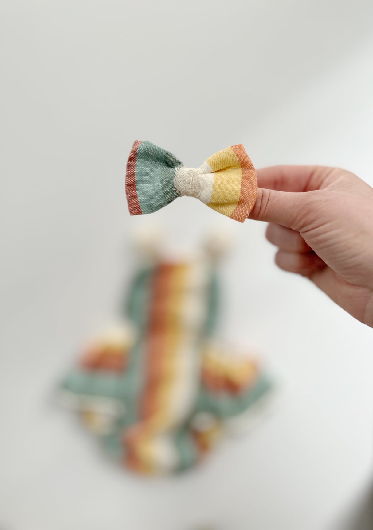 Ruffle Rainbow Retro Linen Romper