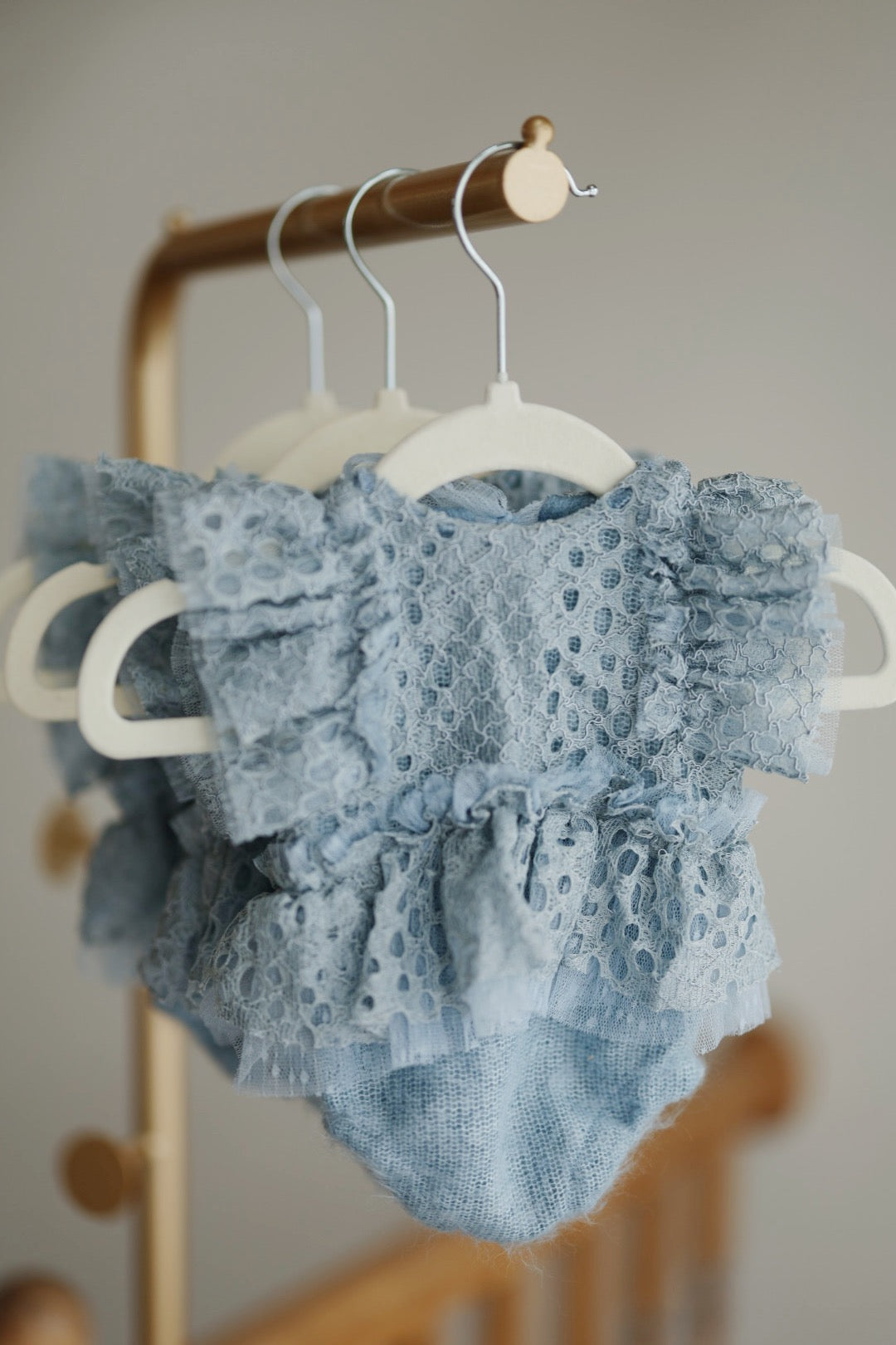 Baby Blue NB Romper
