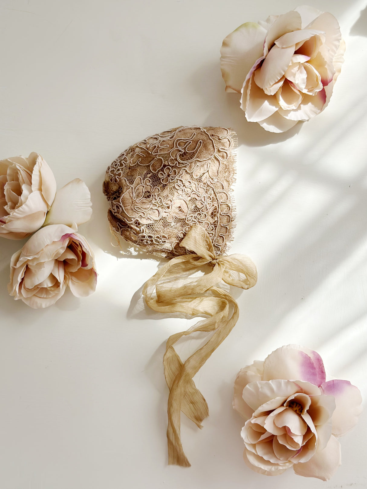 Golden Light Brown NB bonnet