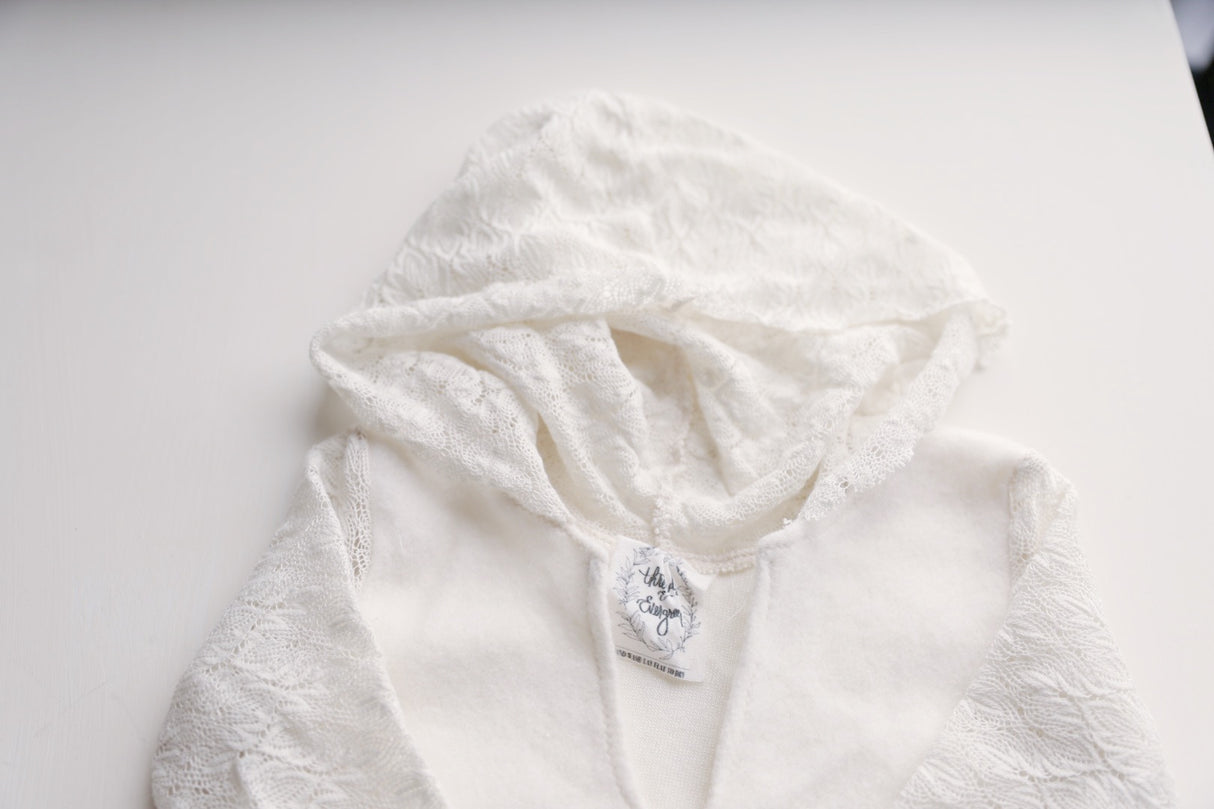 Soft White Romper 9-12m