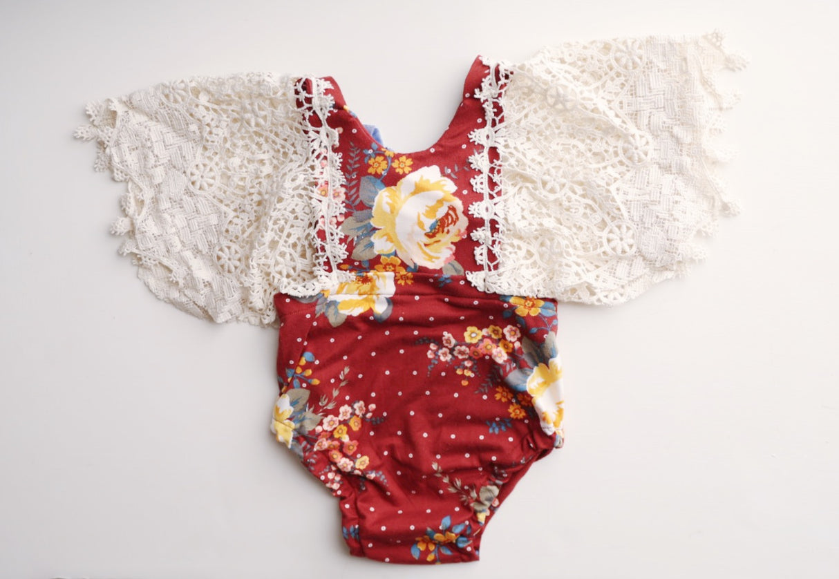 Rust polka Dot 9-12m