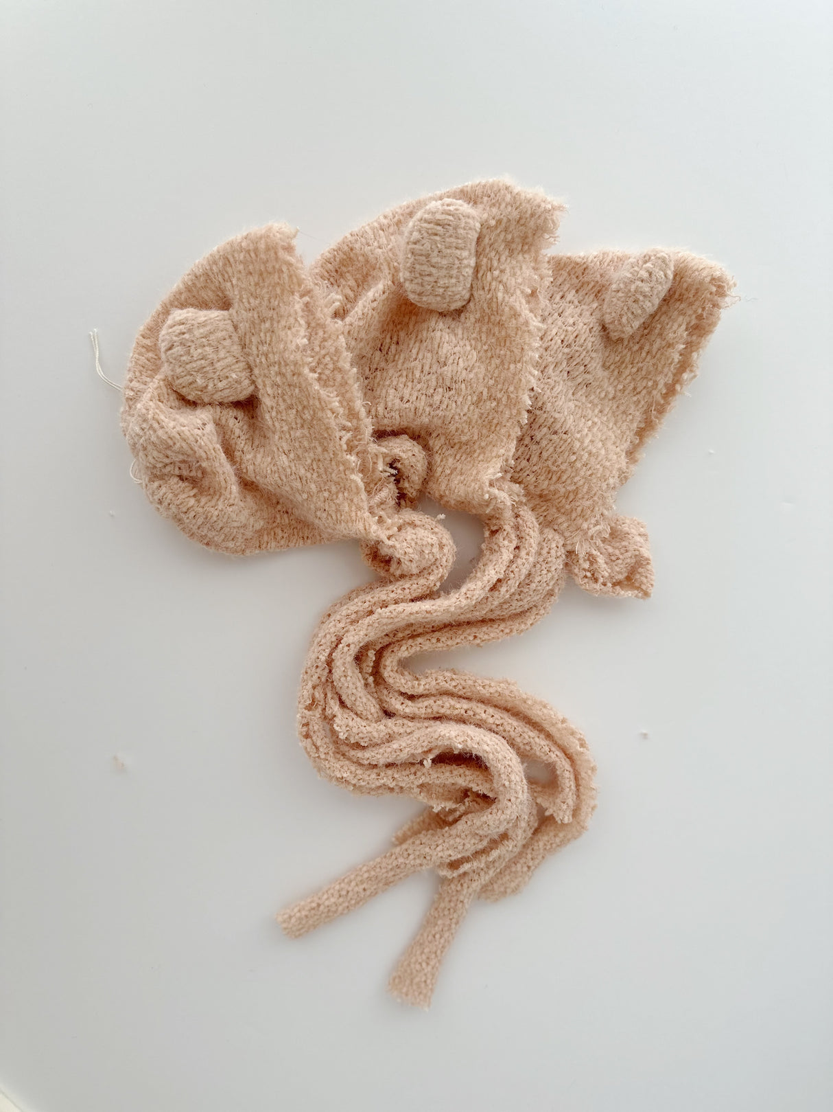 Beige Riche NB Bear Bonnet
