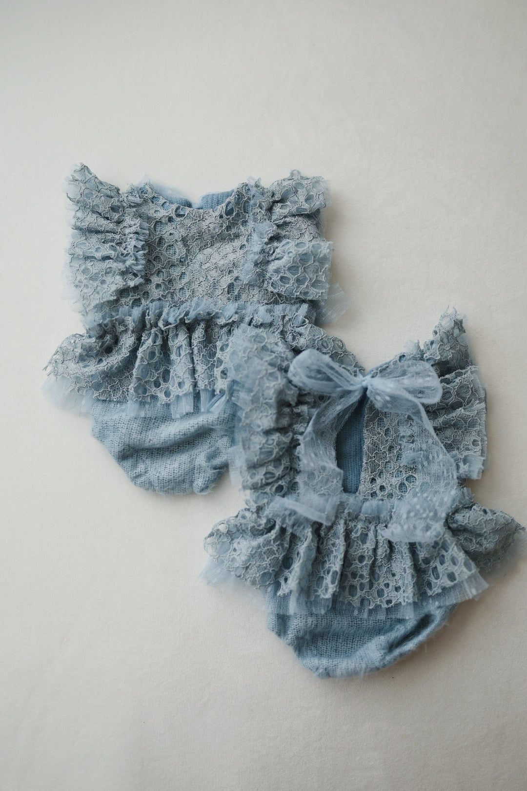 Baby Blue NB Romper