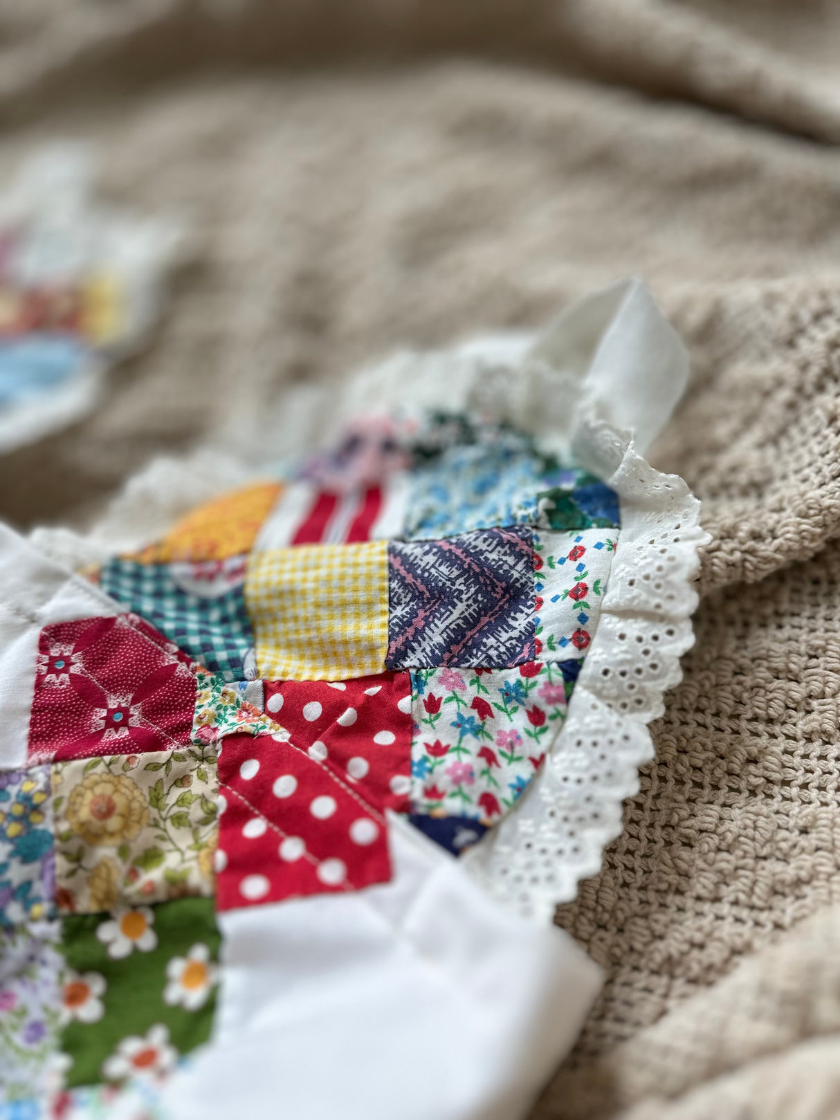 Vibrant Quilt Romper 9-12m