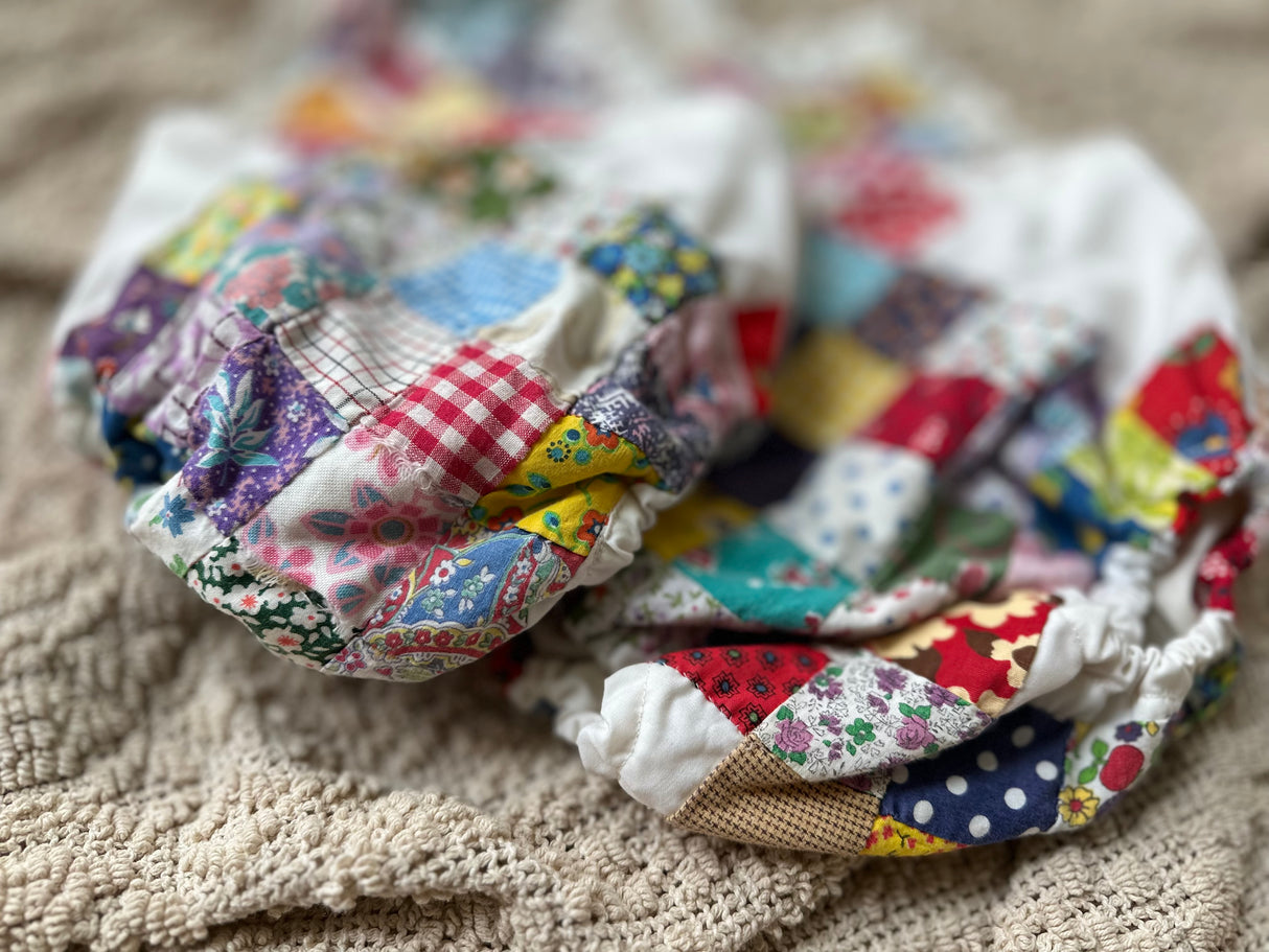 Vibrant Quilt Romper 9-12m