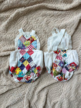 Vibrant Quilt Romper 9-12m