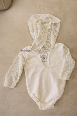 Soft White Romper 9-12m