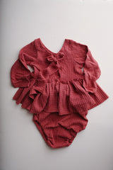 Raspberry waffle 9-12m