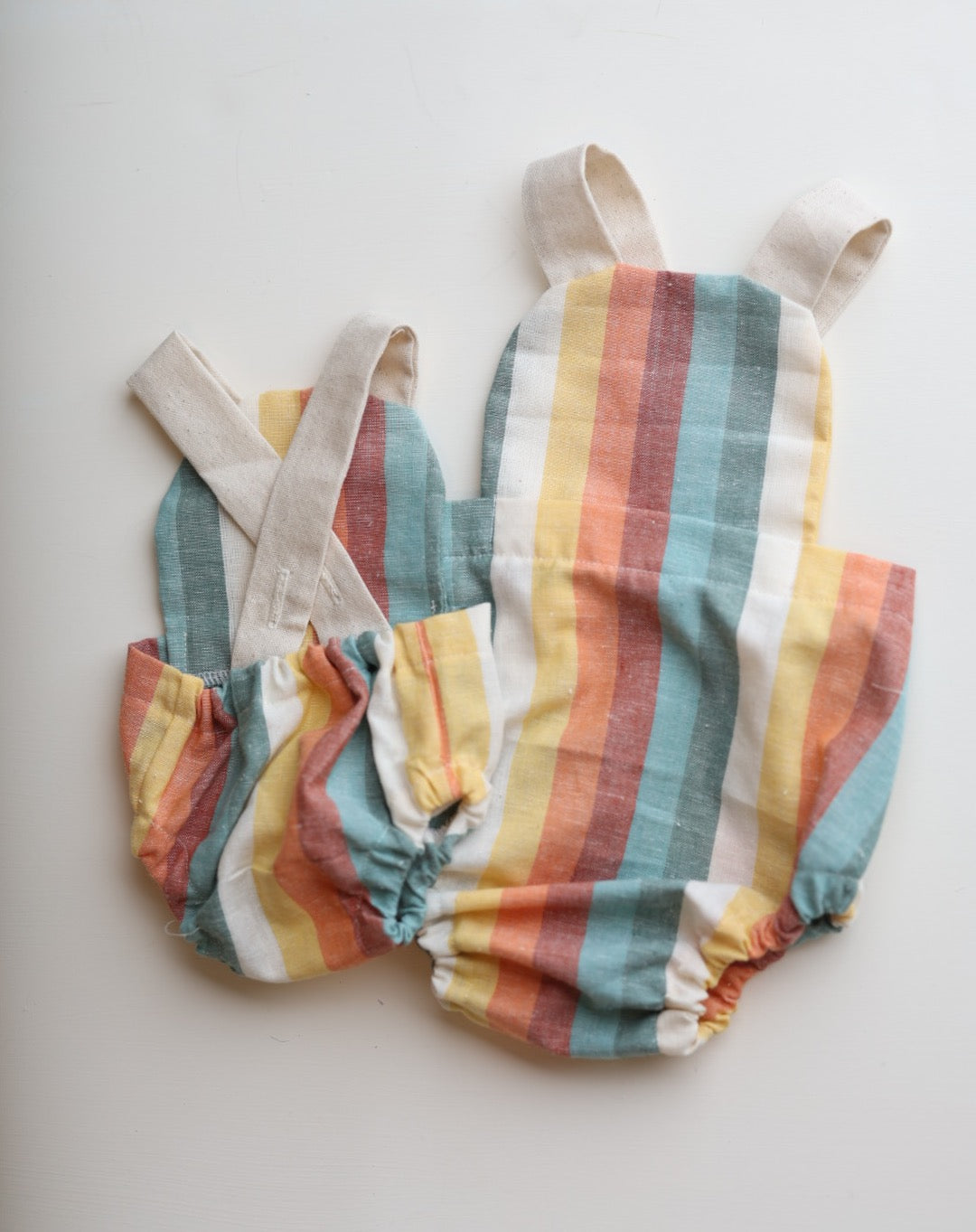 Retro Linen Romper