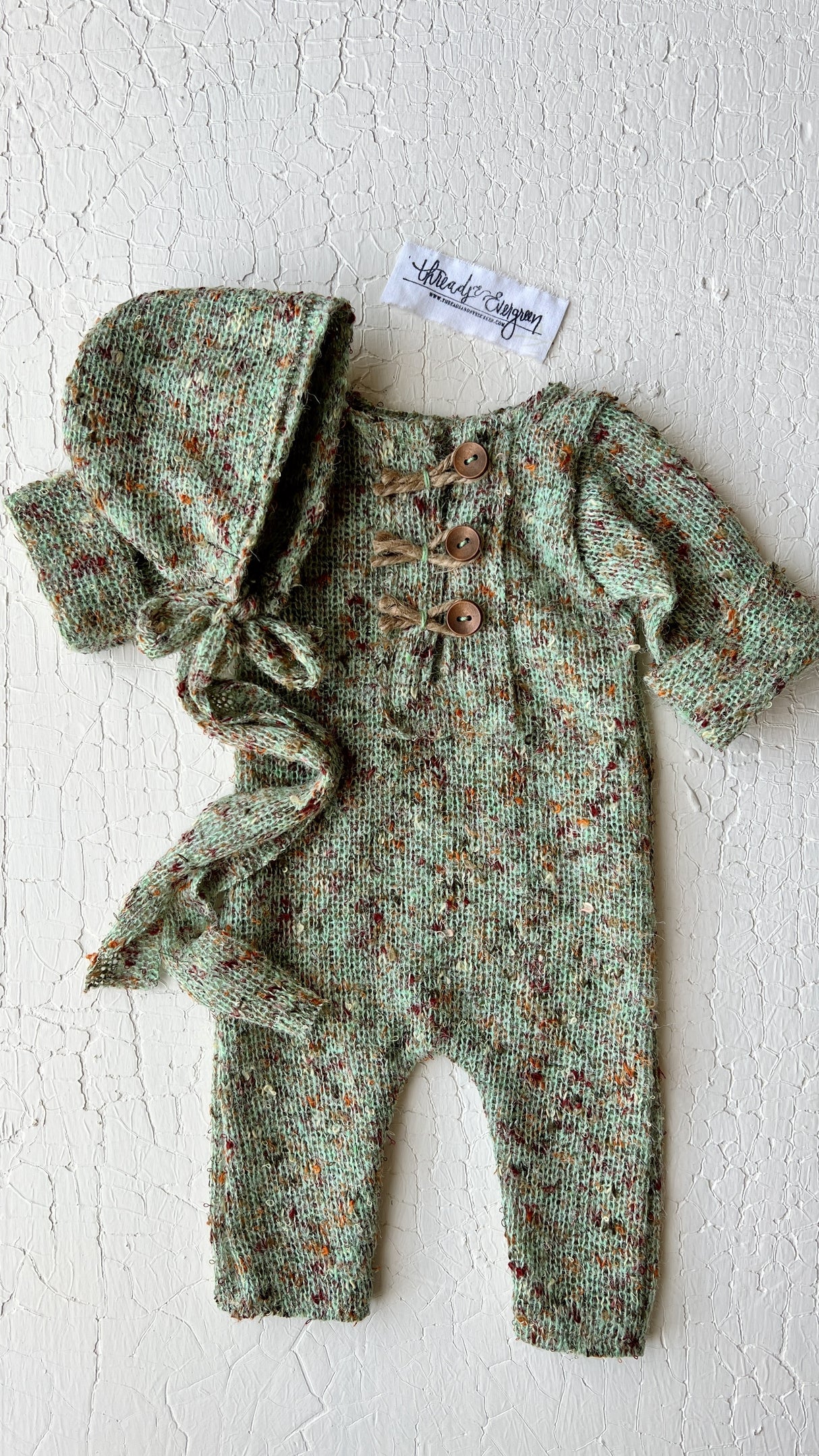 Jerry Speckled Mint- newborn set
